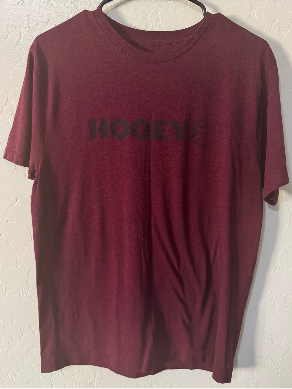 Hooey Men’s Logo Graphic T-Shirt Burgundy Maroon Size Large Western Rodeo